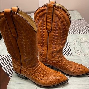 Dan Post Caiman Print Boots Size 10D